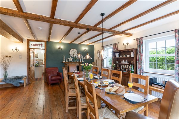 beautiful dining room seating 12  in Croft House